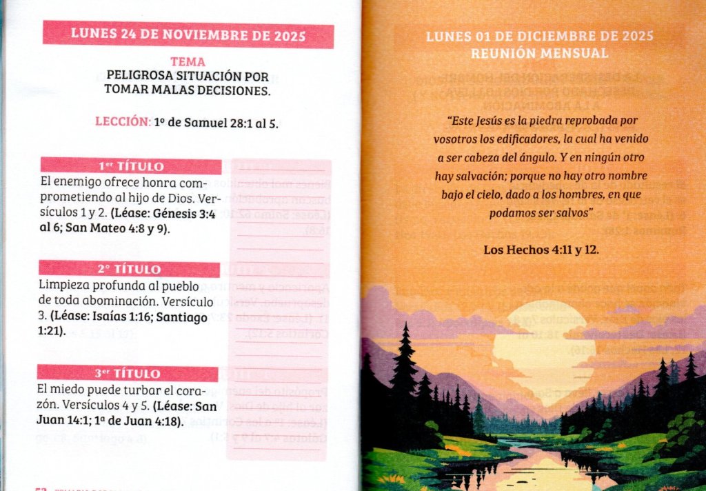 LUNES 24 de NOVIEMBRE. DE 2025. “PELIGROSA SITUACIÓN POR TOMAR MALAS&nbsp;DECISIONES”.