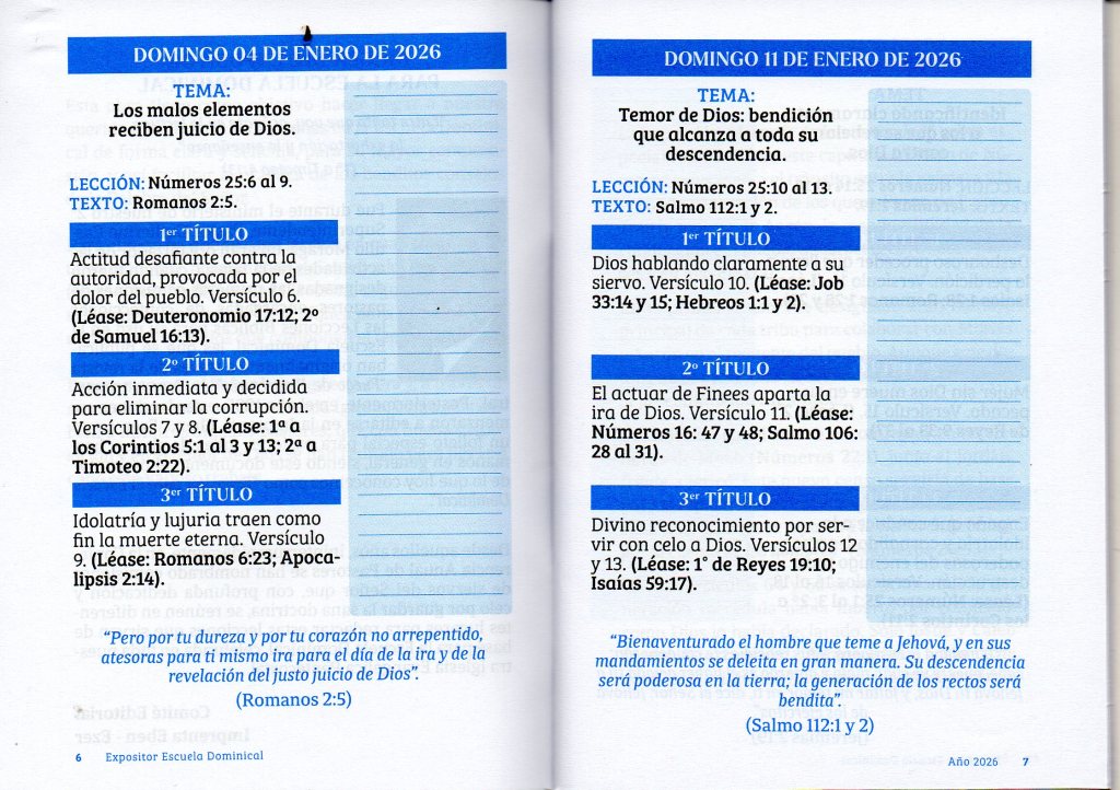 Domingo 04 de enero de 2026. “Los Malos Elementos Reciben Juicio De Dios”