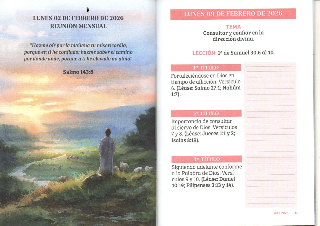 LUNES 09 DE FEBRERO DE 2026. “CONSULTAR Y CONFIAR EN LA DIRECCIÓN&nbsp;DIVINA”.