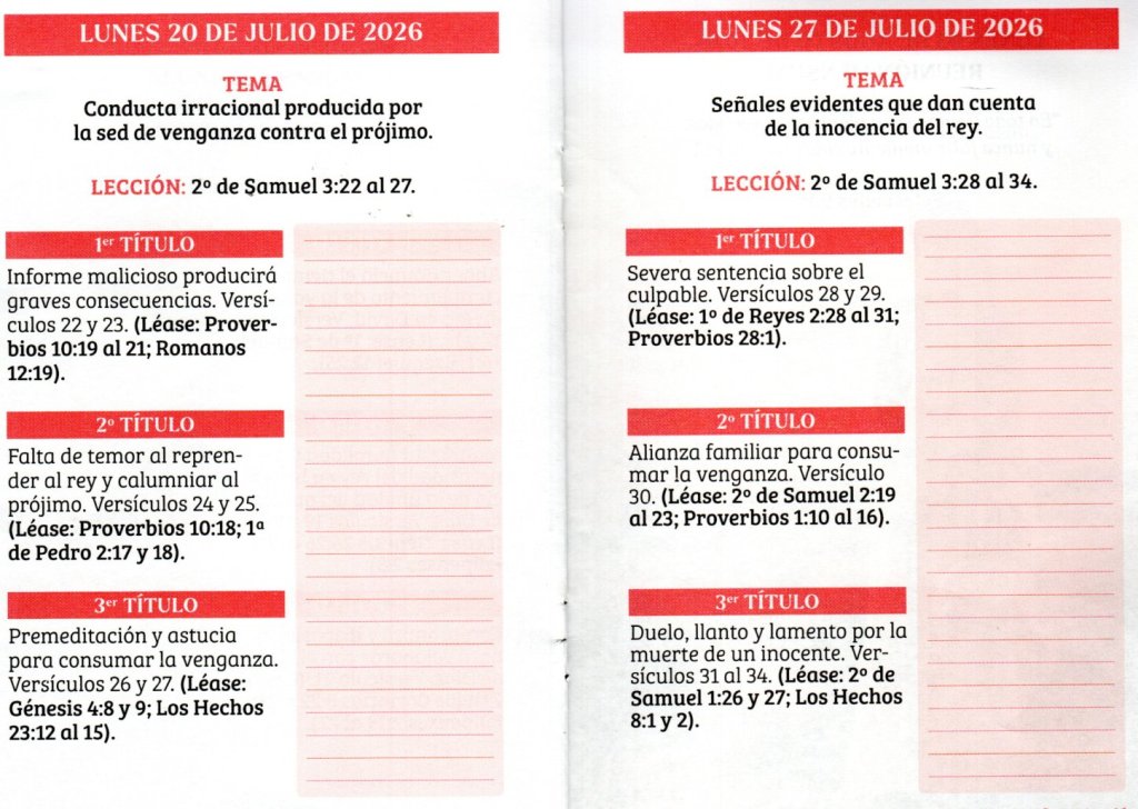 LUNES 27 DE JULIO DE 2026. “SEÑALES EVIDENTES QUE DAN CUENTA DE LA INOCENCIA DEL&nbsp;REY”.